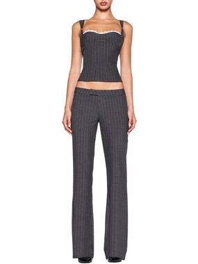 I. AM. GIA * Sold Out * Marrion Pinstripe Idez Corset + Pant Set Brand New ⭐️